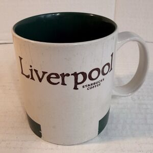 Starbucks Liverpool Global Icon Series Collector Mug Blue 16oz 2012